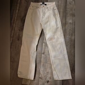 BDG Jeans Womens 28 White Cowboy Jean Straight Leg Mid-Rise Denim Western